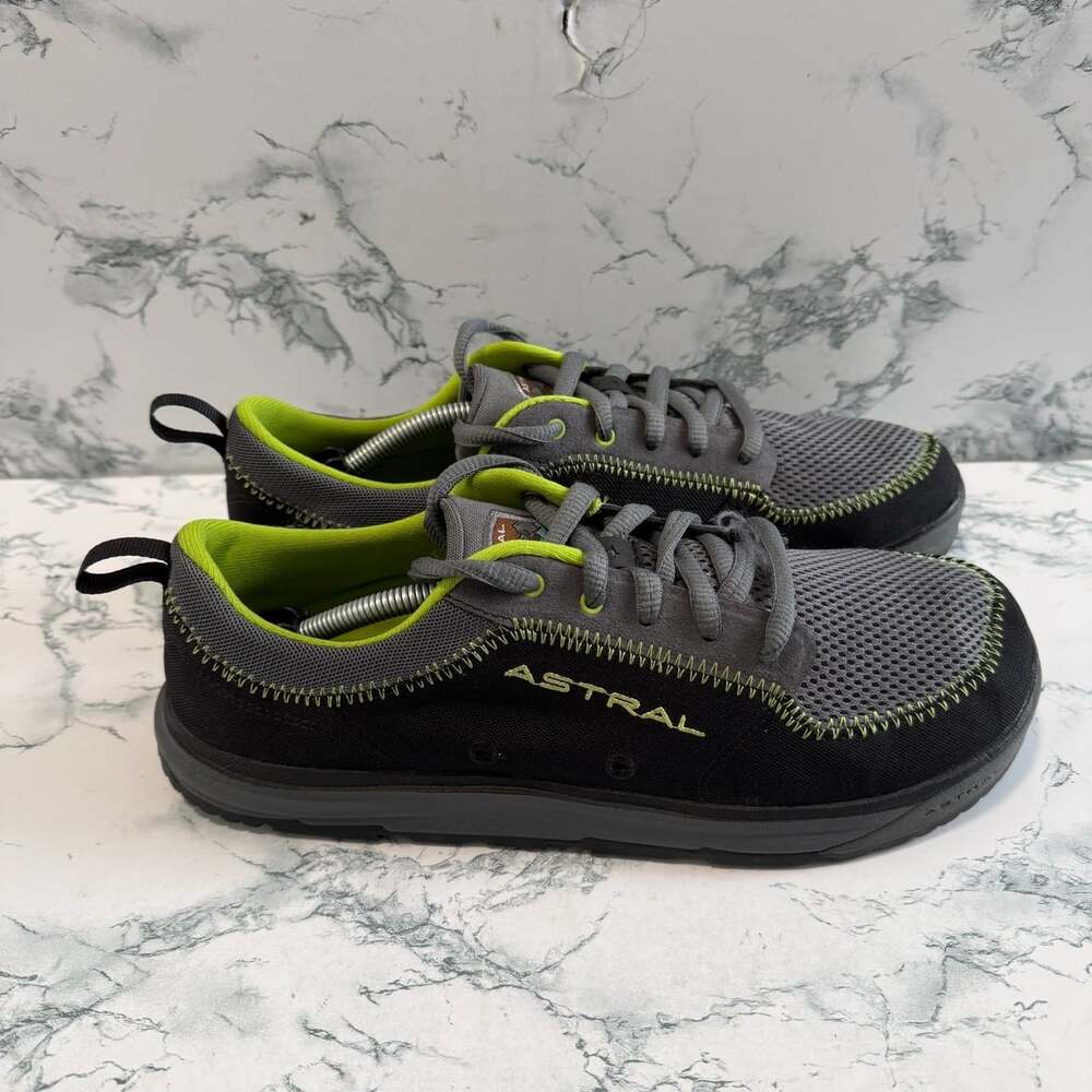 Astral Men 9.5 Brewer 2.0 Water Shoe Barefoot Gray Mesh Outdoor Walking Sport